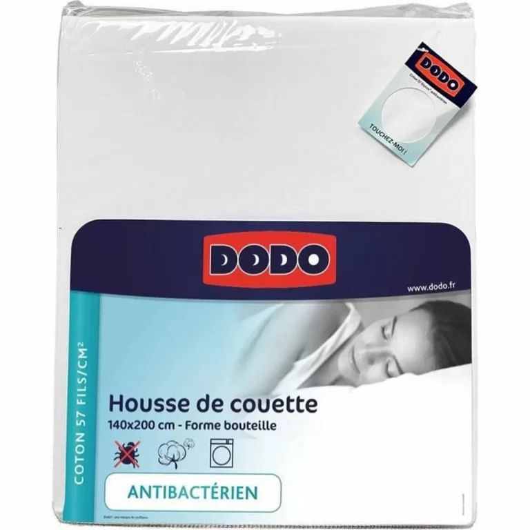 Noorse hoes DODO Antibacterieel middel Wit 140 x 200 cm