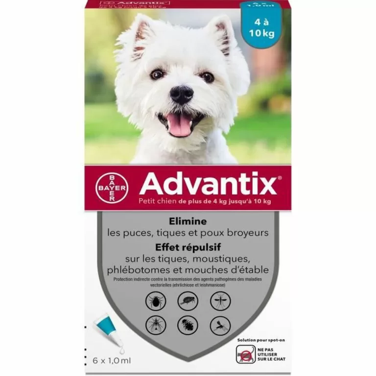Middel tegen parasieten Advantix Hond 4-10 kg 6 Stuks
