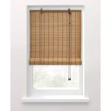 Fenstr Rolgordijn bamboe lichtbruin - 75x180 cm - Leen Bakker