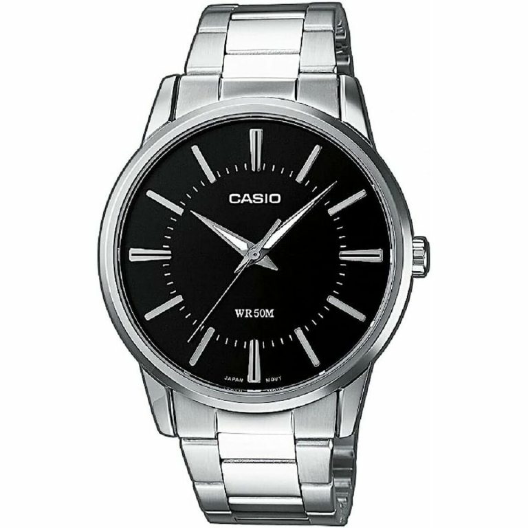 Horloge Heren Casio MTP1303PD1AVEG Zwart Zilverkleurig