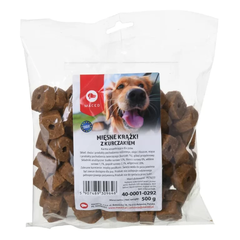 Snack voor honden Maced Kip 500 g
