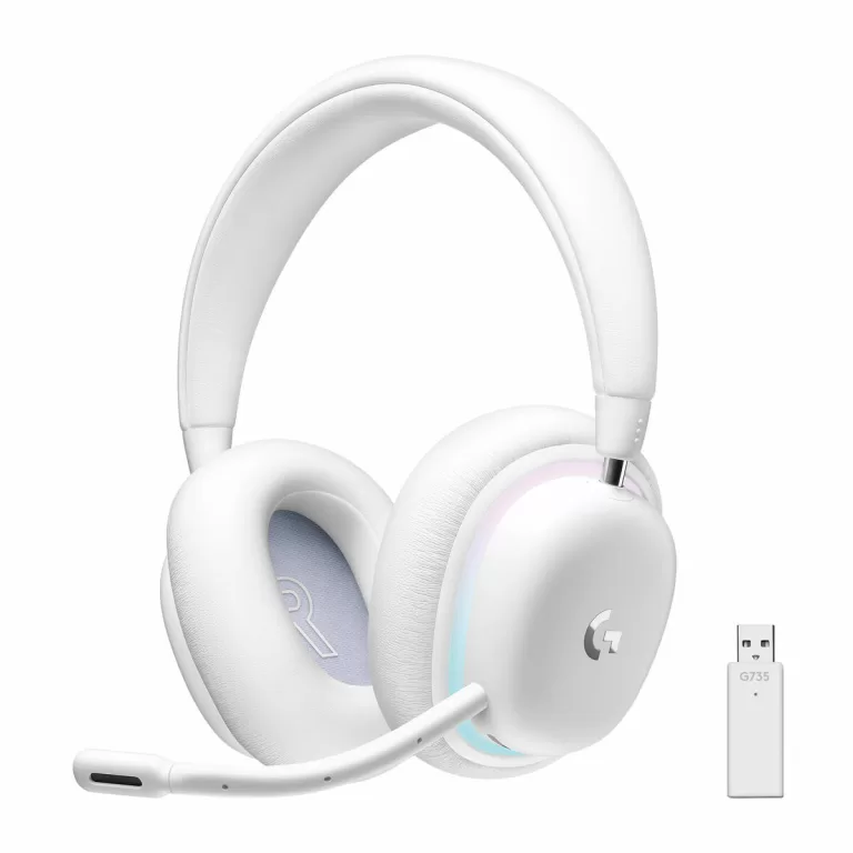 Headset met Bluetooth en microfoon Logitech G735 Wit Blauw/Wit