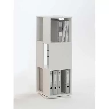 Kast draaibaar Tower - wit - 108x34x34 cm - Leen Bakker