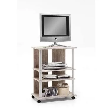 Tv-meubel Tilton hoog - grijs eikenkleur - 65x85x40 cm - Leen Bakker