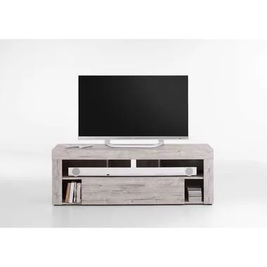 Tv-meubel Glendale - grijs eikenkleur - 150x41x53 cm - Leen Bakker