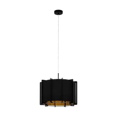 EGLO hanglamp Pineta Ø43cm - zwart/goud - Leen Bakker