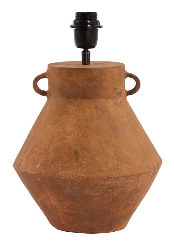 Light & Living Tafellamp Caprile 37cm (excl. kap) - Bruin | Flickmyhouse
