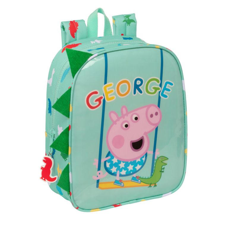 Kinderrugzak Peppa Pig George Groen 22 x 27 x 10 cm