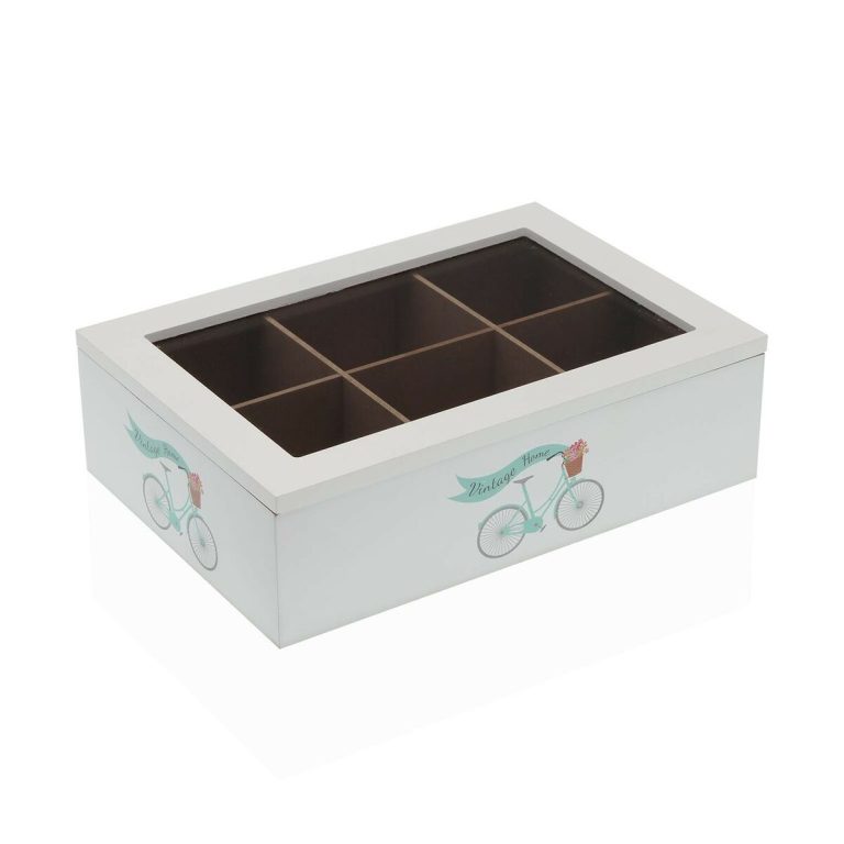 Box for Infusions Versa Fiets Hout 17 x 7 x 24 cm