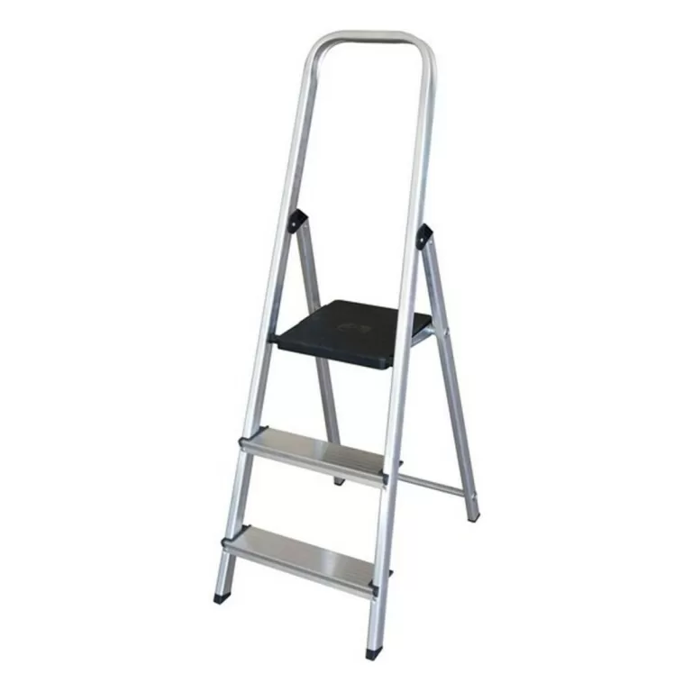 Opvouwbare ladder met 3 tredes Aluminium