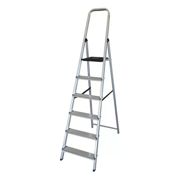 Opvouwbare ladder met 6 tredes (198 x 47