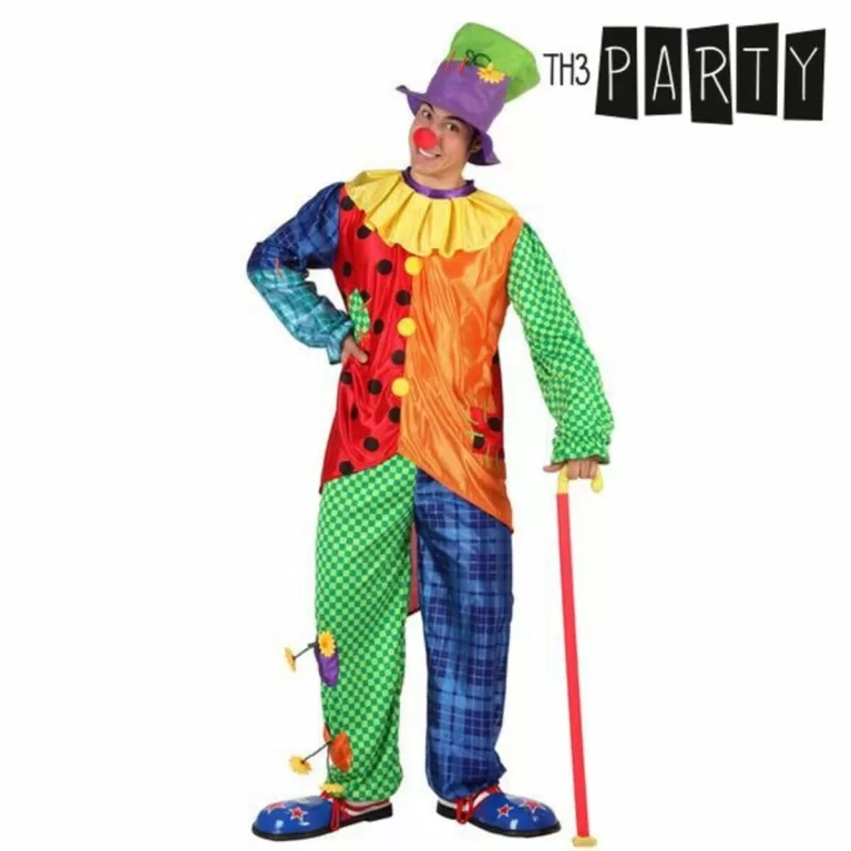Kostuums voor Volwassenen Th3 Party Multicolour Circus (3 Onderdelen)