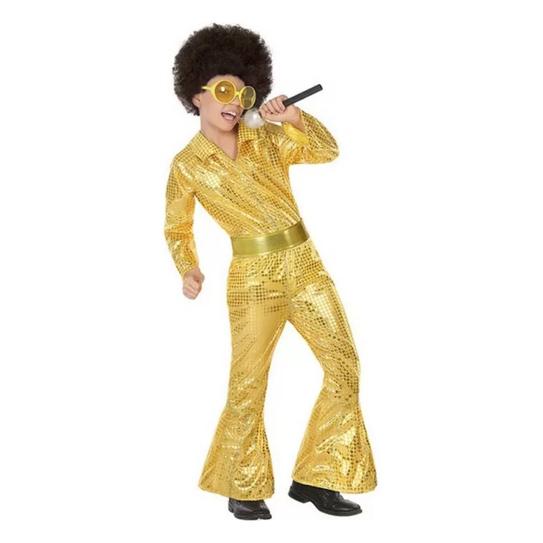 Kostuums voor Kinderen Disco Gouden (2 Onderdelen) (2 pcs)