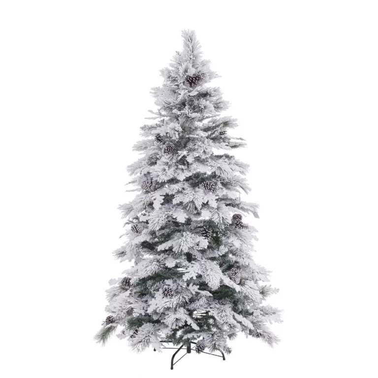 Kerstboom Wit Groen PVC Metaal Polyethyleen 180 cm