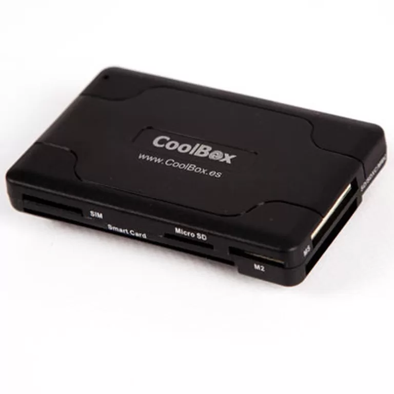 Intelligente Kaartlezer CoolBox S0215142 USB 2.0 Zwart