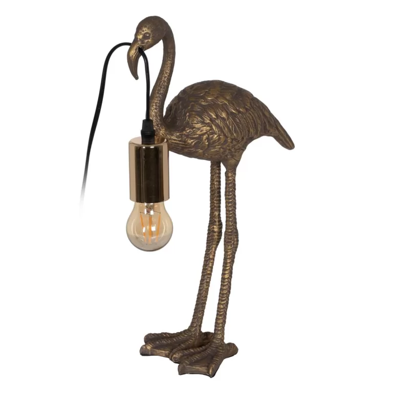 Lamp Flamingo Gouden Polyresin 40 W 23 x 11