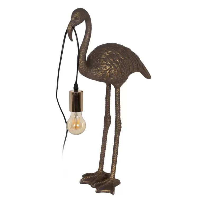 Lamp Flamingo Gouden Polyresin 40 W 37 x 19 x 59 cm