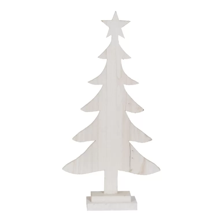 Kerstboom Wit Paulownia hout 40 x 2 x 80 cm