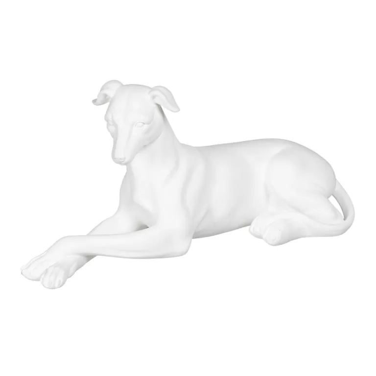 Decoratieve figuren Wit Hond 18 x 12