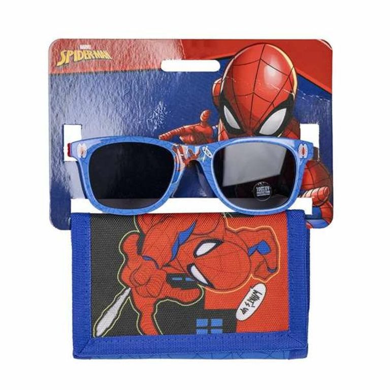 Sunglasses and Wallet Set Spider-Man 2 Onderdelen Blauw