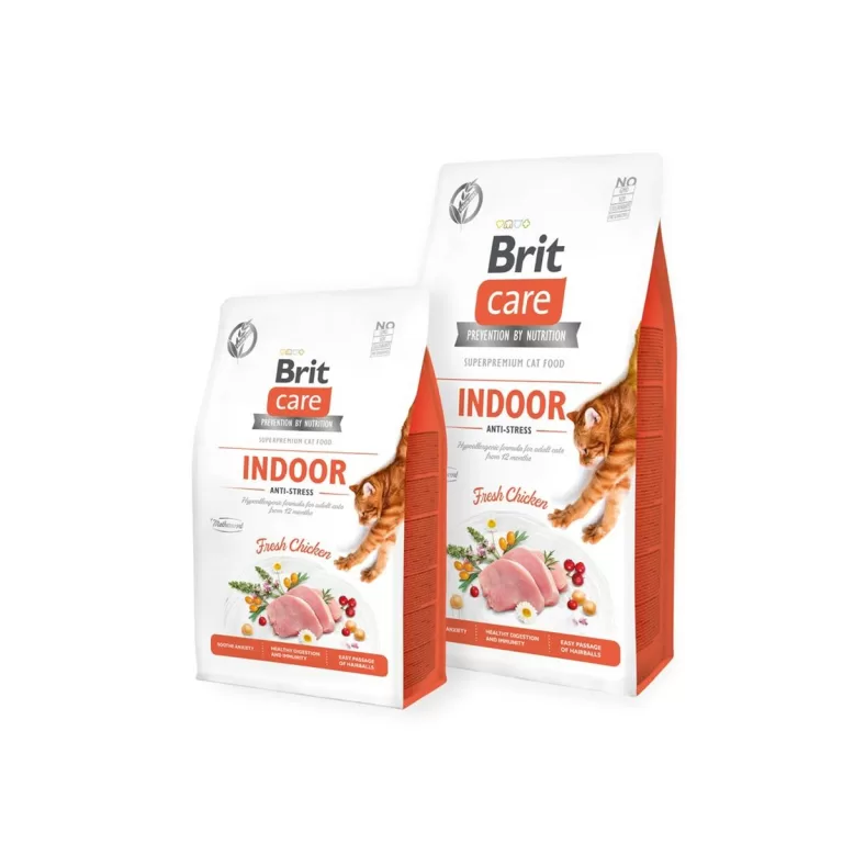 Kattenvoer Brit Care Grain Free Indoor Anti-Stress Volwassen Kip 7 kg