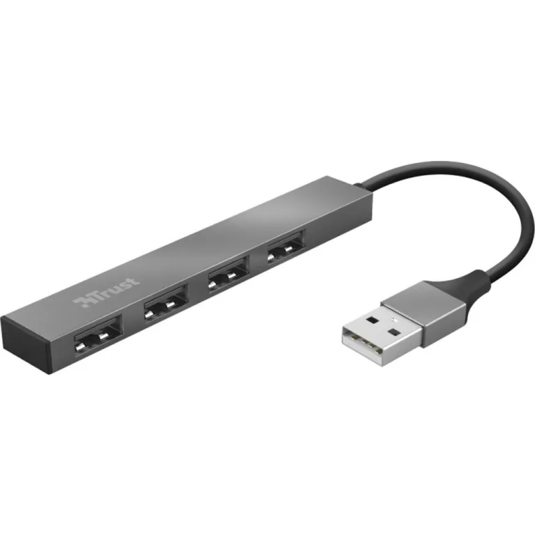 Trust Halyx 4-Port USB Hub Aluminium