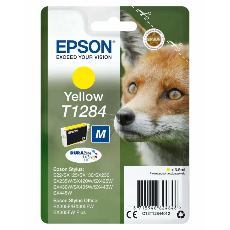 Originele inkt cartridge Epson C13T12844022 Geel