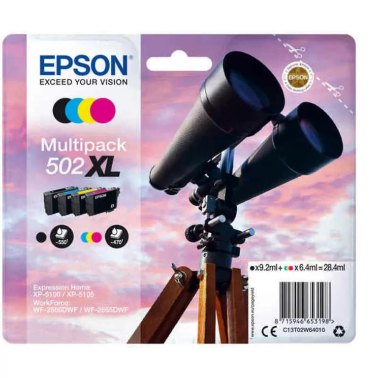 Originele inkt cartridge Epson C13T02W64010 Zwart Multicolour
