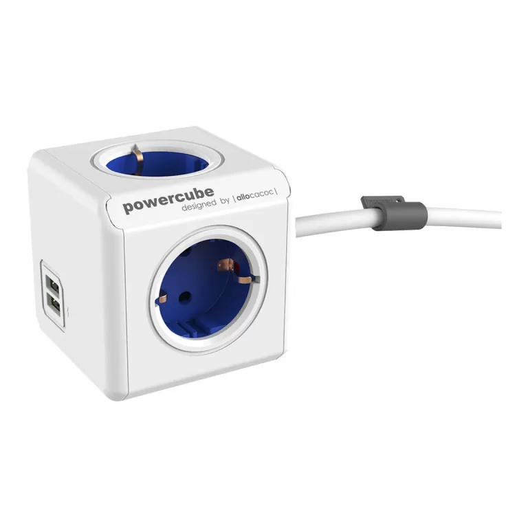Cube multipluggen Allocacoc Powercube Extended 1402 USB 250 V 16 A 1