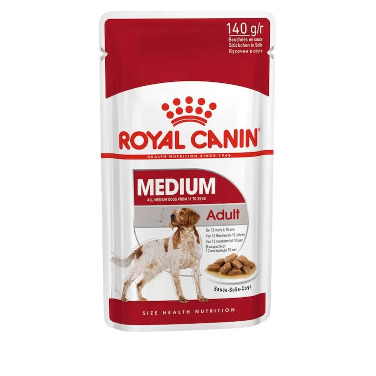 Natvoer Royal Canin Medium Adult 10 x 140 g