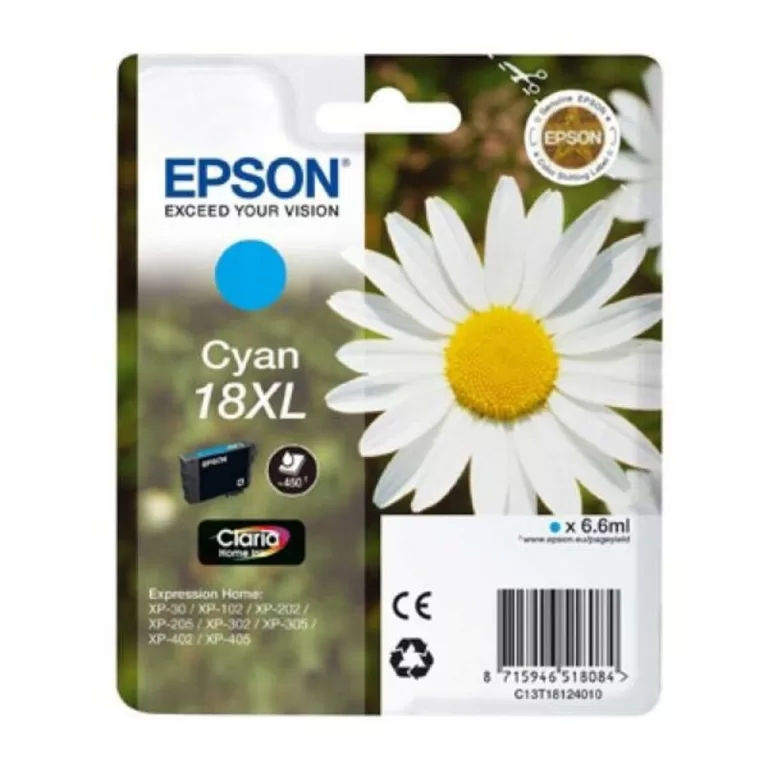 Originele inkt cartridge Epson 18XL Cyaan