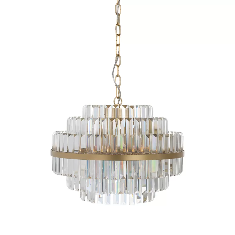 Richmond Hanglamp Desire Crystal - Brushed Gold | Flickmyhouse