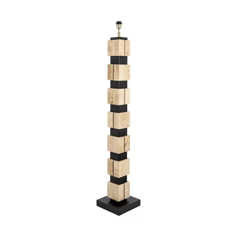 Richmond Vloerlamp Madiq Travertin 150.5cm hoog - Zwart | Flickmyhouse