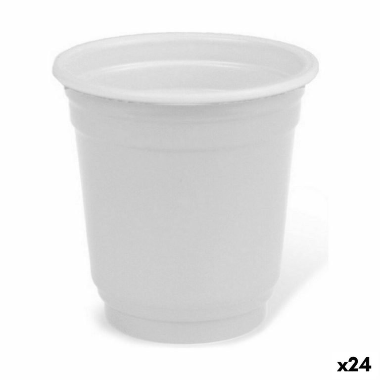 Set Shotglazen Algon Herbruikbaar Wit Plastic 36 Onderdelen 50 ml (24 Stuks)
