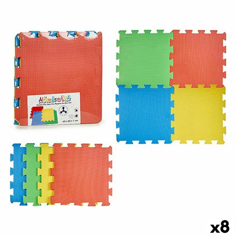 Puzzelmat Multicolour EVA-rubber (8 Stuks)