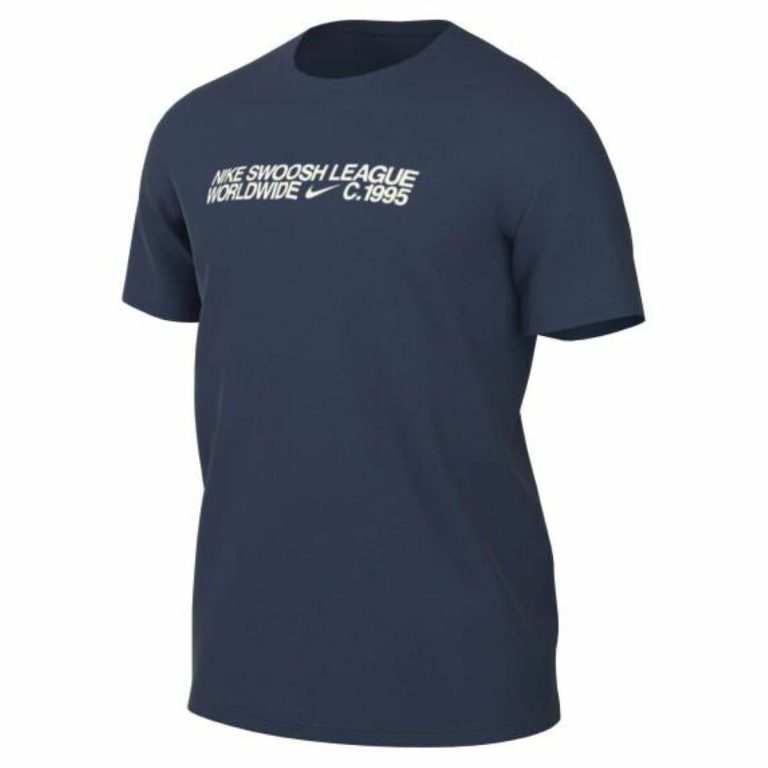 Heren-T-Shirt met Korte Mouwen Nike TEE ESS CORE 4 DM6409 410  Marineblauw
