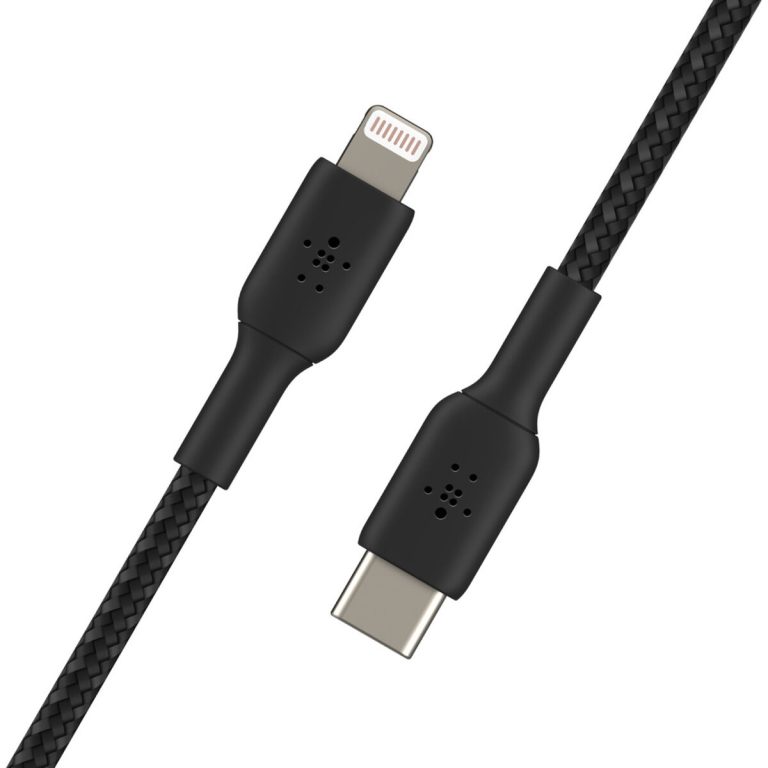 Kabel USB-C naar Lightning Belkin CAA004BT1MBK 1 m Zwart