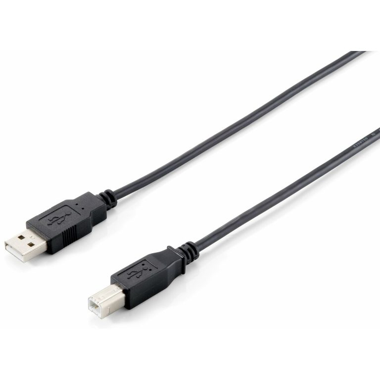 Kabel USB A naar USB B Equip 128861 3 m Zwart