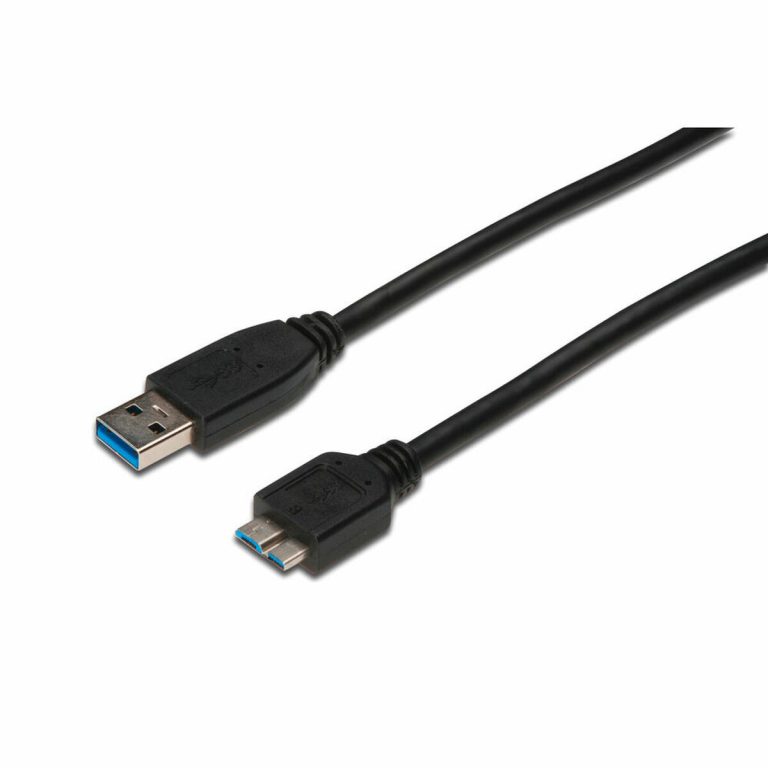 Kabel USB naar micro-USB Digitus AK-300117-003-S Zwart 25 cm