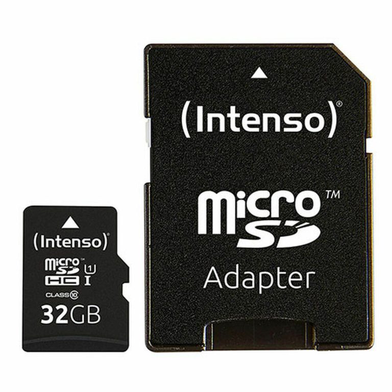 Micro SD geheugenkaart met adapter INTENSO 32 GB