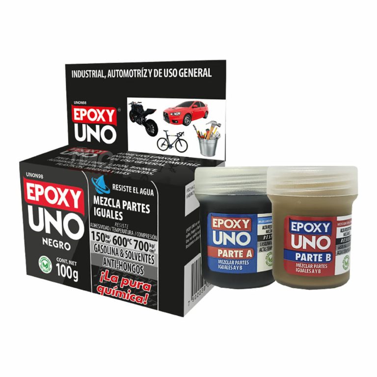 Two component epoxy adhesive Fusion Epoxy Black Label Unon98 Universeel Zwart 100 g