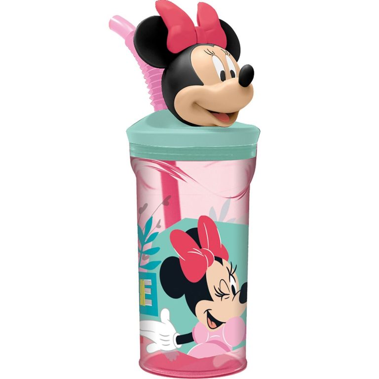 Beker met Rietje Minnie Mouse 360 ml 3D Roze
