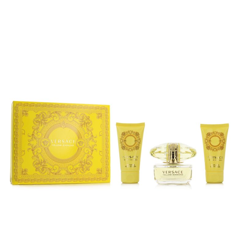 Parfumset voor Dames Versace EDT Yellow Diamond 3 Onderdelen