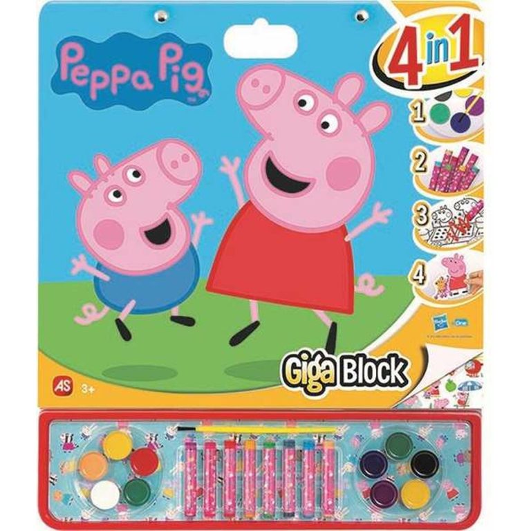 Tekeningen om te schilderen Peppa Pig Stickers 4-in-1