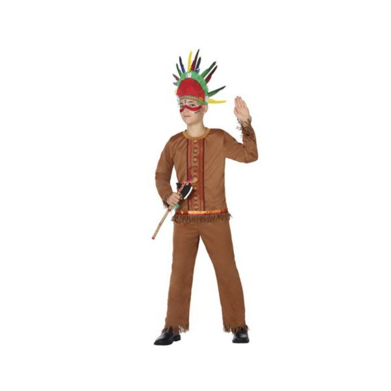 Kostuums voor Kinderen Bruin Amerikaans-Indiaans (2 Onderdelen)