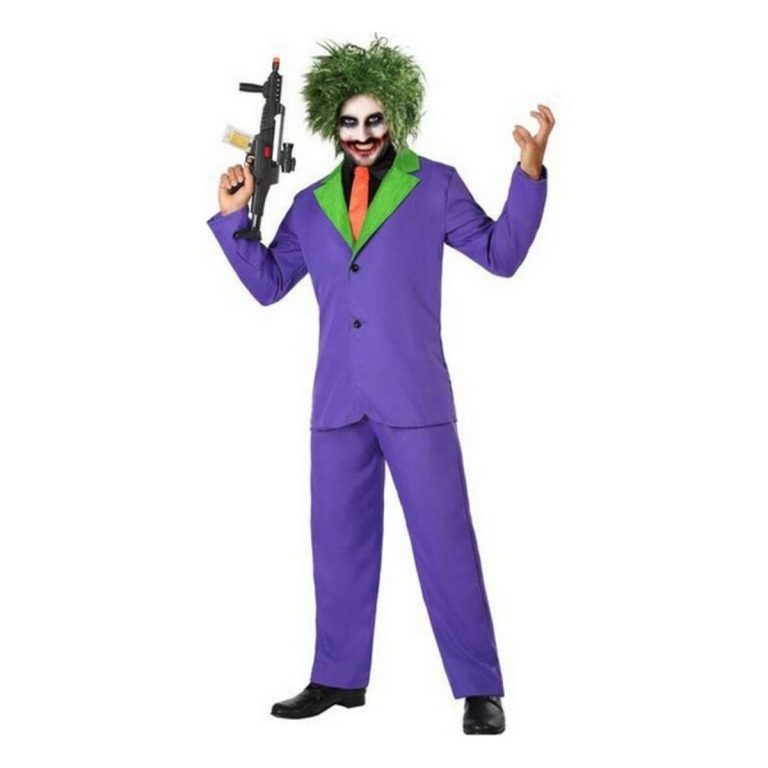 Kostuums voor Volwassenen Joker Paars Moordenaar (3 Onderdelen)