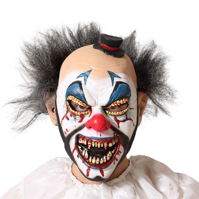 Masker Halloween Clown Zwart