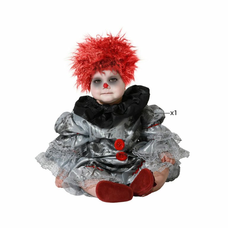 Kostuums voor Baby's Grijs Clown 24 Maanden (2 Onderdelen)