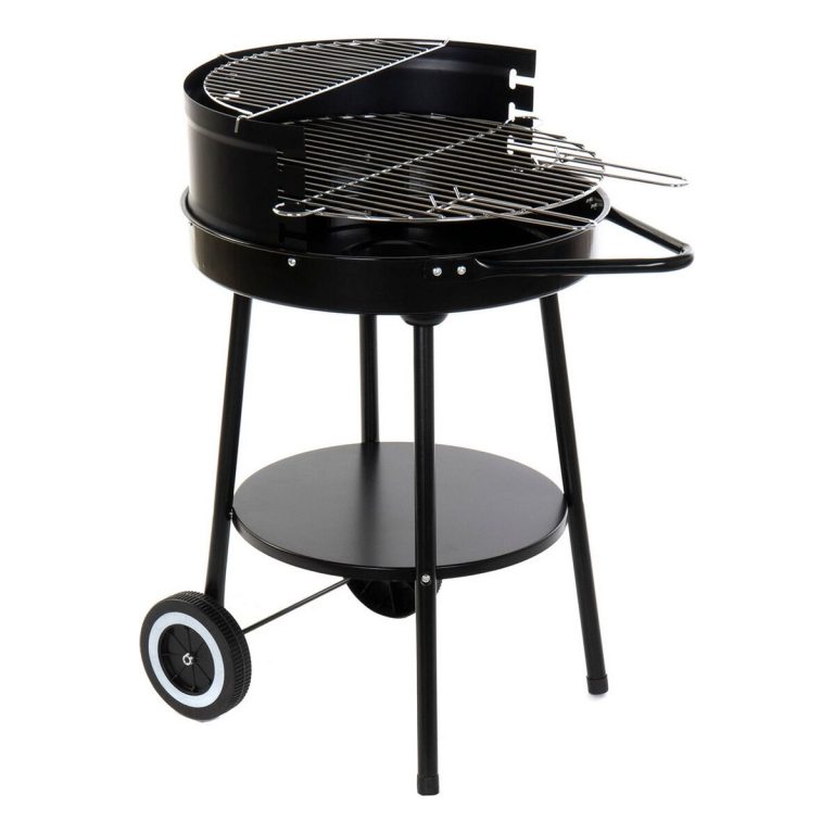 Kolenbarbecue met wielen DKD Home Decor Zwart Metaal Plastic 59 x 49