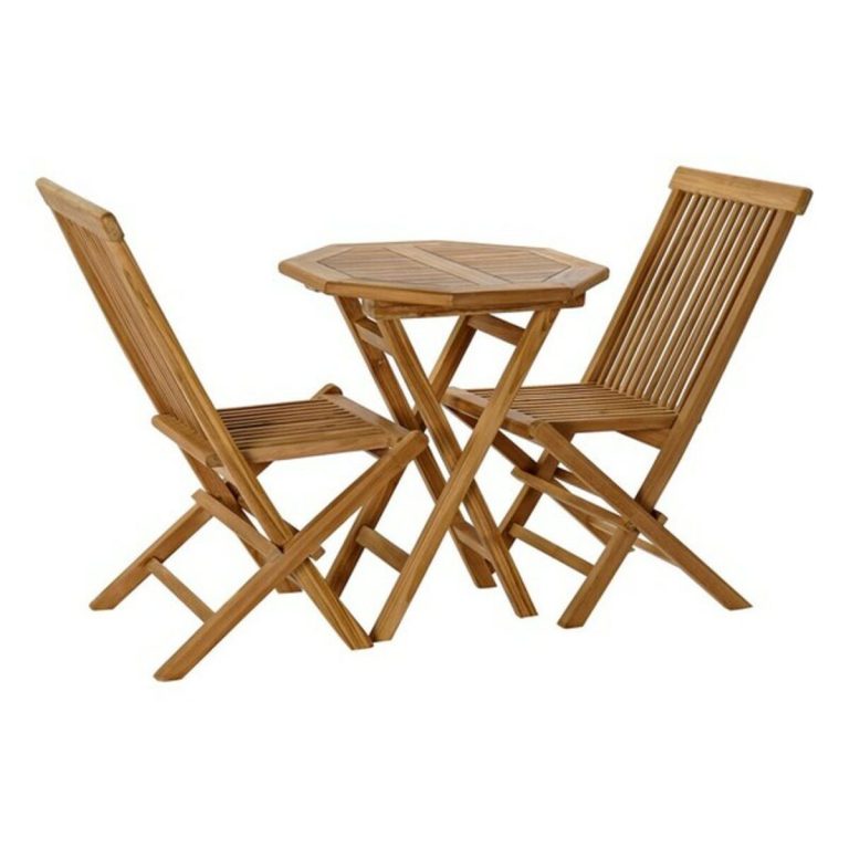 Tafel met twee stoelen DKD Home Decor Tuin 90 cm 60 x 60 x 75 cm (3 pcs)